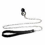Силіконова анальна пробка Art of Sex Metal Anal Plug with Leash size L з повідцем Black - мініатюра 3