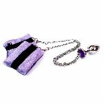 Наручники з металевою анальною пробкою Art of Sex Handcuffs with Metal Anal Plug size M Purple - мініатюра 7