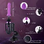Міні секс-машина Hismith Mini Capsule Sex-Machine with Strong Suction Cup, потужна, перезаряджувана - мініатюра 5