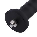 Силіконовий фалоімітатор для секс-машин Hismith 7.1″ Anal Dildo Black, система KlicLok - мініатюра 4