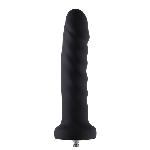 Силіконовий фалоімітатор для секс-машин Hismith 7.1″ Anal Dildo Black, система KlicLok - мініатюра 5