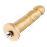 Золотий фалоімітатор Hismith 6.8″ Golden Silicone Dildo, система KlicLok - мініатюра 1