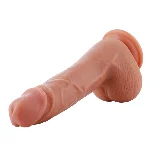 Ультрареалістичний фалоімітатор для секс-машин Hismith 8.3″ 2-layers Silicone Flesh Dildo, 2-шаровий - мініатюра 1