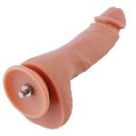 Ультрареалістичний фалоімітатор для секс-машин Hismith 8.3″ 2-layers Silicone Flesh Dildo, 2-шаровий - мініатюра 5