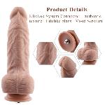 Гнучкий фалоімітатор для секс-машин Hismith 9.25″ Silicone Dildo, система KlicLok - мініатюра 4