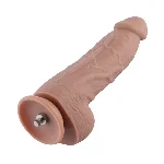 Гнучкий фалоімітатор для секс-машин Hismith 9.25″ Silicone Dildo, система KlicLok - мініатюра 1