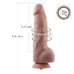 Гнучкий фалоімітатор для секс-машин Hismith 9.25″ Silicone Dildo, система KlicLok - мініатюра 2
