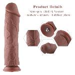 Силіконовий фалоімітатор для секс-машин Hismith 11″ Silicone Dildo, система KlicLok - мініатюра 4