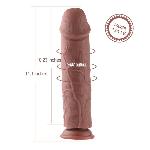 Силіконовий фалоімітатор для секс-машин Hismith 11″ Silicone Dildo, система KlicLok - мініатюра 2