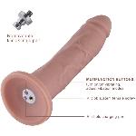 Фалоімітатор 10.2″ з вібрацією для секс-машин Hismith Silicone Dildo with Vibe, KlicLok, пульт ДК - мініатюра 6