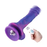 Фалоімітатор 8.2″ з вібрацією для секс-машин Hismith Purple Silicone Dildo with Vibe, KlicLok - мініатюра 1