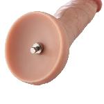 Гіперреалістичний фалоімітатор для секс-машин Hismith Hyper Realistic Silicone Dildo, KlicLok - мініатюра 5