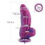 Фалоімітатор для секс-машин Hismith 9.45″ Silicone Fantasy Series Dildo, система кріплення KlicLok - мініатюра 2