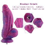 Фалоімітатор для секс-машин Hismith 9.45″ Silicone Fantasy Series Dildo, система кріплення KlicLok - мініатюра 5