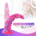 Фантазійний фалоімітатор 10.12″ для секс-машин Hismith Silicone Dildo rose Monster Series, KlicLok - мініатюра 3