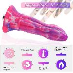Фалоімітатор для секс-машин Hismith 10.3″ Silicone Monster Dildo Series, KlicLok та присоска - мініатюра 2