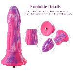 Фалоімітатор для секс-машин Hismith 10.3″ Silicone Monster Dildo Series, KlicLok та присоска - мініатюра 4