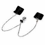 Наручники з металевою анальною пробкою Art of Sex Handcuffs with Metal Anal Plug  size M Black - мініатюра 3