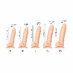 Реалістичний фалоімітатор Strap-On-Me Sliding Skin Realistic Dildo Vanille S, ефект рухливої шкіри - мініатюра 4