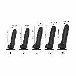 Реалістичний фалоімітатор Strap-On-Me Sliding Skin Realistic Dildo Black S, ефект рухливої шкіри - мініатюра 4