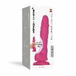 Реалістичний фалоімітатор Strap-On-Me Sliding Skin Realistic Dildo Fuchsia M, ефект рухливої шкіри - мініатюра 7