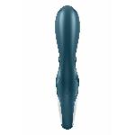 Смарт вібратор-кролик Satisfyer Hug Me Bluegrey, 2 мотори, діаметр 4,2см, широка кліторальна частина - мініатюра 6