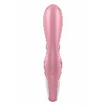 Смарт вібратор-кролик Satisfyer Hug Me Pink, 2 мотори, діаметр 4,2см, широка кліторальна частина - мініатюра 5