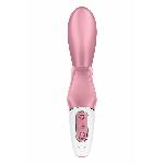Смарт вібратор-кролик Satisfyer Hug Me Pink, 2 мотори, діаметр 4,2см, широка кліторальна частина - мініатюра 4