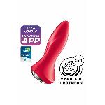 Анальна смарт-вібропробка із перлинним масажем Satisfyer Rotator Plug 1+ Red - мініатюра 8