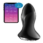 Анальна смарт-вібропробка із перлинним масажем Satisfyer Rotator Plug 1+ Black - мініатюра 1