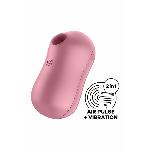 Вакуумний стимулятор із вібрацією Satisfyer Cotton Candy Light Red - мініатюра 2