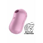 Вакуумний стимулятор із вібрацією Satisfyer Cotton Candy Lilac - мініатюра 2