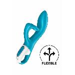 Вібратор-кролик із потрійним відростком Satisfyer Embrace me Turquoise, 2 мотори, діаметр 3,6 см - мініатюра 3