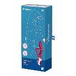 Вібратор-кролик із потрійним відростком Satisfyer Embrace me Berry, 2 мотори, діаметр 3,6 см - мініатюра 7
