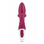 Вібратор-кролик із потрійним відростком Satisfyer Embrace me Berry, 2 мотори, діаметр 3,6 см - мініатюра 5