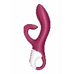 Вібратор-кролик із потрійним відростком Satisfyer Embrace me Berry, 2 мотори, діаметр 3,6 см - мініатюра 2
