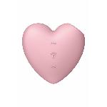 Вакуумний стимулятор-серце з вібрацією Satisfyer Cutie Heart Light Red - мініатюра 6