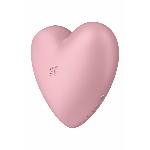 Вакуумний стимулятор-серце з вібрацією Satisfyer Cutie Heart Light Red - мініатюра 5