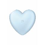Вакуумний стимулятор-серце з вібрацією Satisfyer Cutie Heart Blue - мініатюра 4