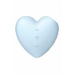 Вакуумний стимулятор-серце з вібрацією Satisfyer Cutie Heart Blue - мініатюра 6