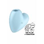 Вакуумний стимулятор-серце з вібрацією Satisfyer Cutie Heart Blue - мініатюра 2