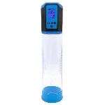 Автоматична вакуумна помпа Men Powerup Passion Pump Blue, LED-табло, перезаряджувана, 8 режимів - мініатюра 1