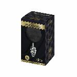 Металева анальна пробка Кролячий хвостик Alive Fluffy Twist Plug S Black, діаметр 2,9 см - мініатюра 2