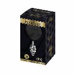 Металева анальна пробка Кролячий хвостик Alive Fluffy Twist Plug M Black, діаметр 3,4 см - мініатюра 2