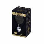 Металева анальна пробка Кролячий хвостик Alive Fluffy Plug L Black, діаметр 3,9 см - мініатюра 2