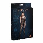 Бодістокінг Moonlight Model 02 XS-L Black, імітація корсета та панчохи на ажурній резинці - мініатюра 3