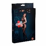 Бодістокінг з доступом Moonlight Model 14 XS-L Black, малюнок боді та панчіх на підв’язках - мініатюра 3