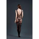 Бодістокінг з доступом Moonlight Model 14 XS-L Black, малюнок боді та панчіх на підв’язках - мініатюра 2