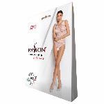 Бодістокінг з доступом Passion BS086 black, вертикальна сітка, виріз на спинці - мініатюра 6
