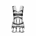 Бодістокінг-сукня Passion BS089 black, міні, плетіння у вигляді павутини - мініатюра 6